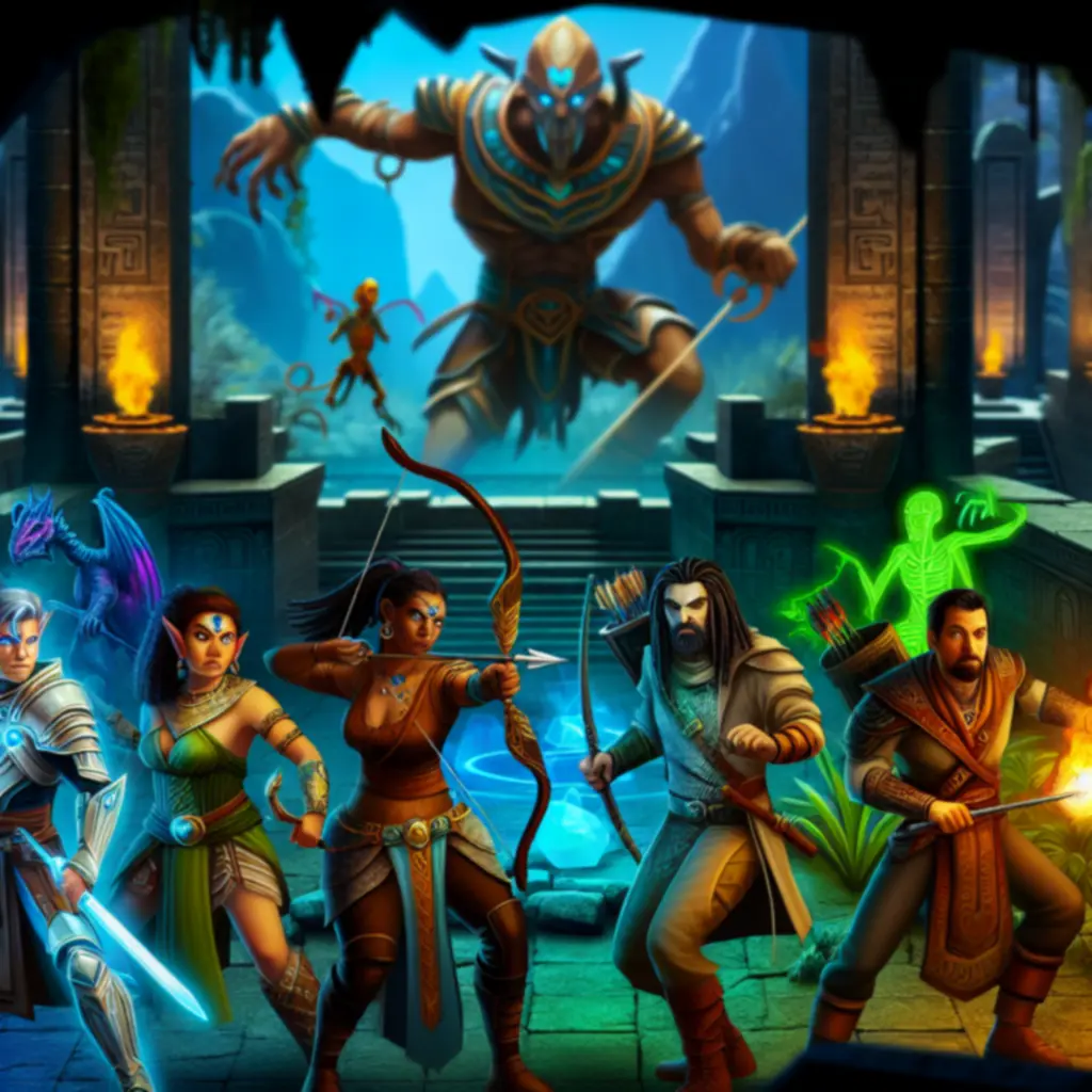 Dynamiczna walka z bossem w Ultimate Game Adventure, przedstawiająca kluczowe strefy ataku