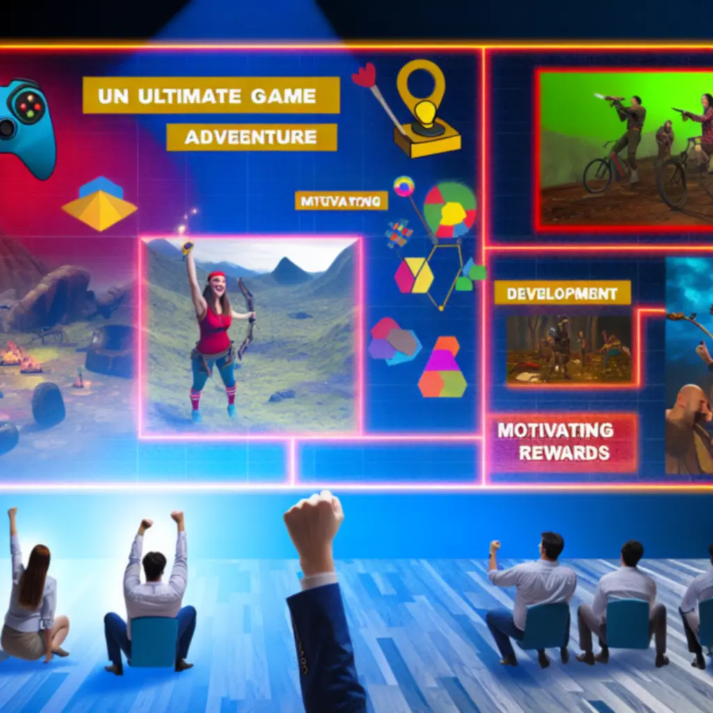 Zrzut ekranu prezentujący ekrany nagród i premii w Ultimate Game Adventure