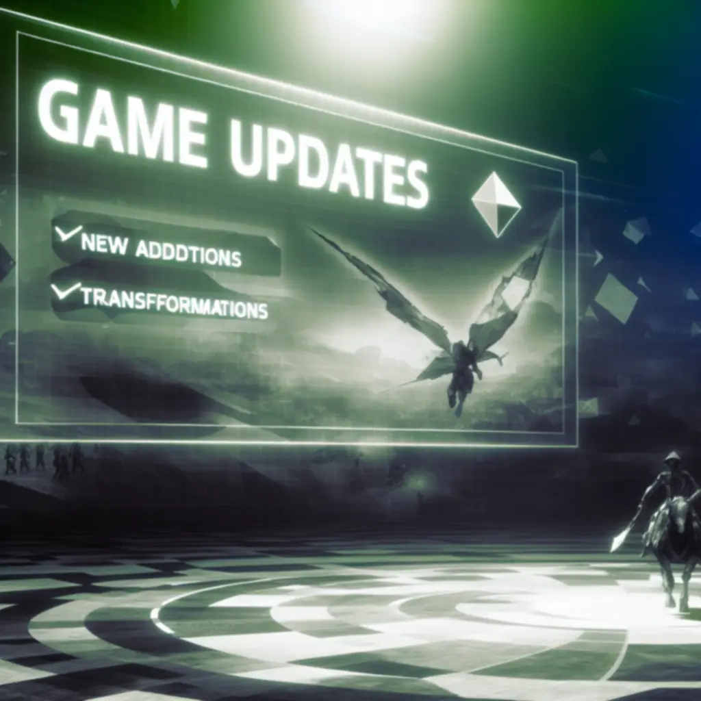 Ekran aktualizacji Ultimate Game Adventure z nowymi poziomami i funkcjami